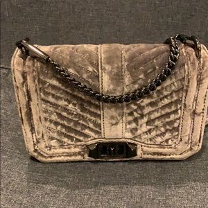 Grey velvet Rebecca minkoff crossbody bag